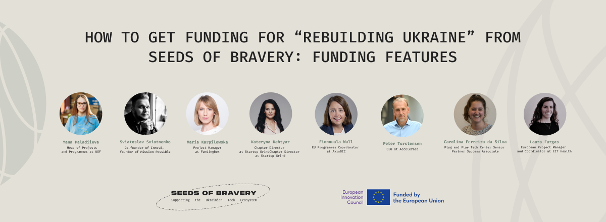 How to get funding for “Rebuilding Ukraine” from Seeds of Bravery: funding features. - Seeds Of Bravery