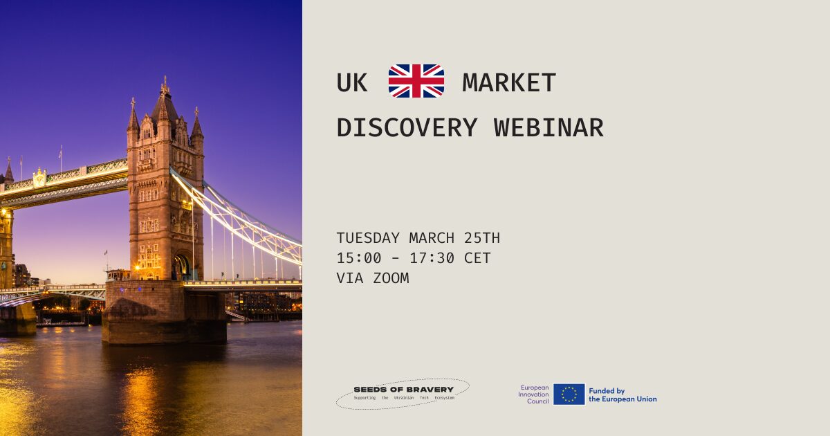 Market Discovery UK Workshop - Seeds Of Bravery