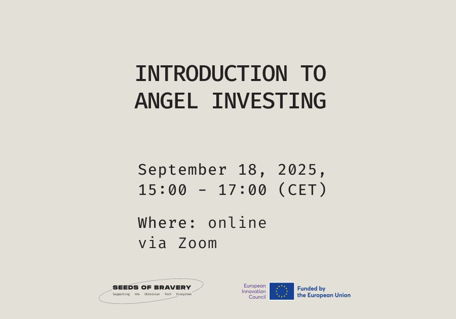 Investor Literacy: Introduction to Angel Investing - Seeds Of Bravery